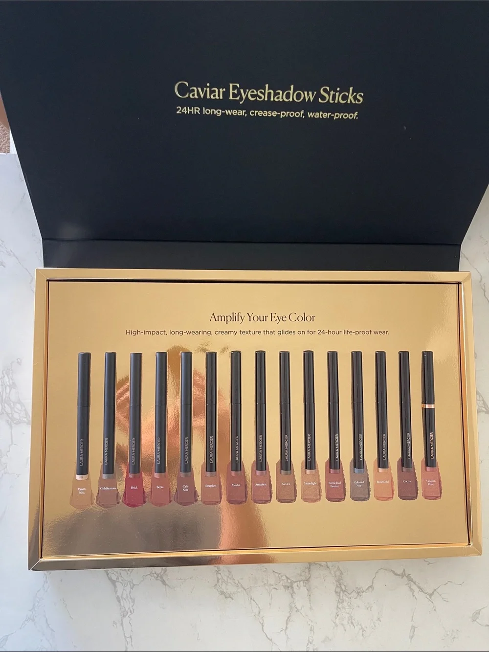 Laura Mercier caviar Eyeshadow Sticks - Neutral & Rose Shades